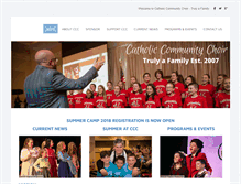 Tablet Screenshot of ccchoir.net